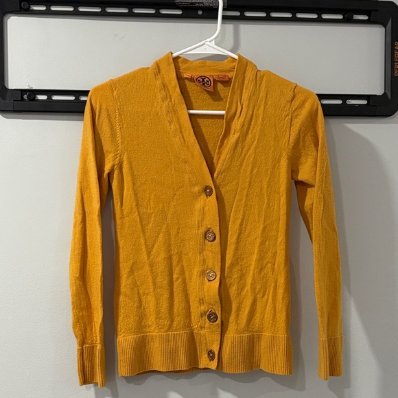 Tory Burch Golden Cardigan Sweater - Picture 1 of 3